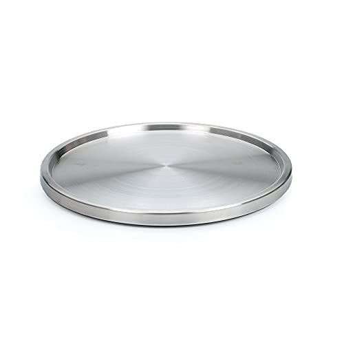 RSVP International Turntable Lazy Susan, Stainless Steel, 10.5" | Handy in Cabinet, Refrigerator or on Counters | Organize Spices, Canned Foods, Pots, Pans, Dinnerware, 10.5 Inch
