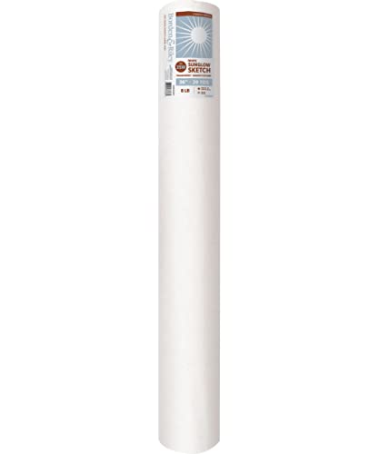 Chartpak Sun Glo White Thumbnail Sketch Tracing 36 inch x 20 yards
