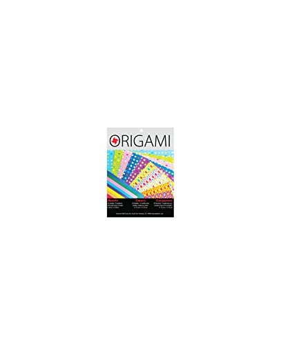 Yasutomo Origami Hearts Pattern With Solid Color On Back, 10 Patterns, 20 Sheets, 4.63-Inch Length