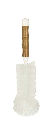 HIC Bamboo Water Bottle Brush, Natural Bamboo with Non-Scratch Bristles