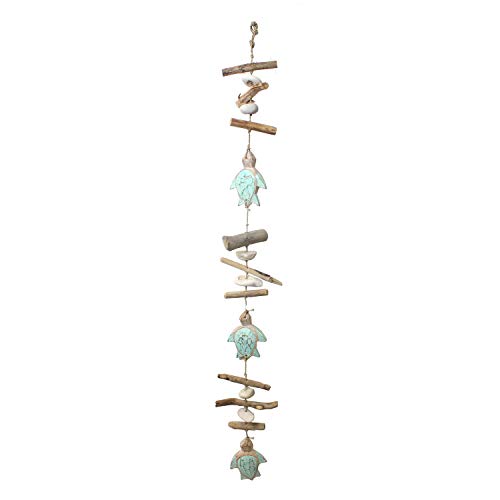 Beachcombers 37-Inch Wood Drop with Turtles and Driftwood