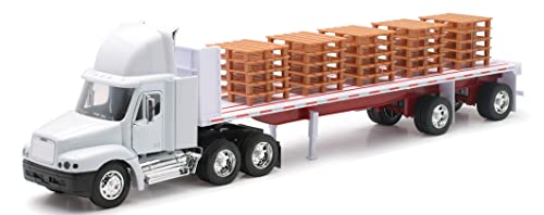 New Ray Toys Freightliner Century with Pallets, 1:32, White