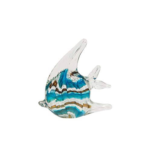Beachcombers Glass Fish Figurine L4.13 X W1.5 X H4.33 Clear