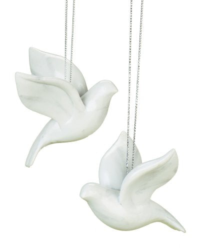 Roman 2 Piece Friendship Dove Christmas Ornaments in Gift Box