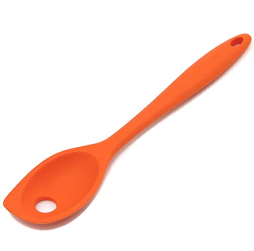 Chef Craft Premium Silicone Mixing Spoon, 11 inch, Orange
