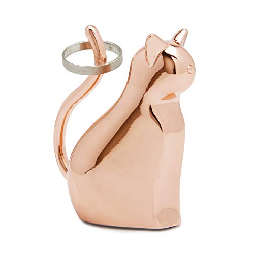 Umbra Anigram Cat Ring Holder for Jewelry, Copper