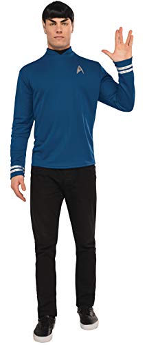 Rubie's Men's Star Trek: Beyond Spock Deluxe Costume Shirt, Blue, Small