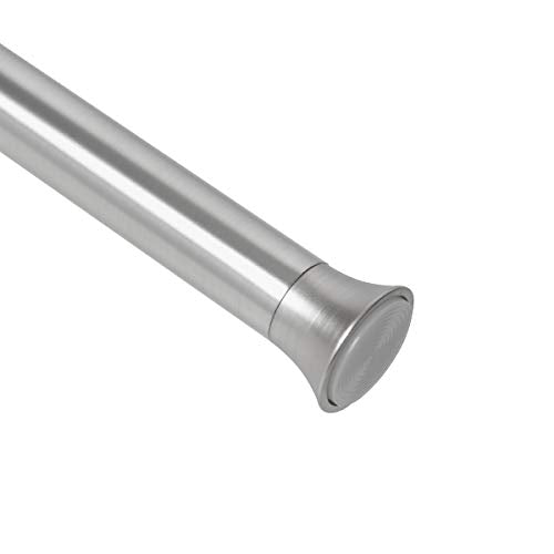 Umbra Chroma Tension Rod Adjustable Tension Curtain Rod for Curtains and Sheer Curtains, 54 to 90 Inches, Nickel