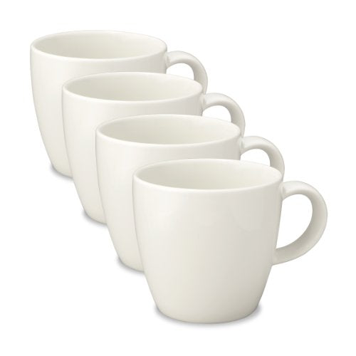 FORLIFE Uni Espresso/Oolong Tea Cup (Set of 4), 3.5 oz, White