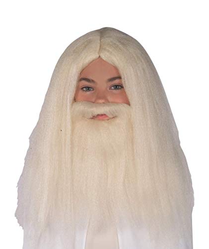 Rubie's Lord Of The Rings Gandalf Beard And Set Wig, White, One Size