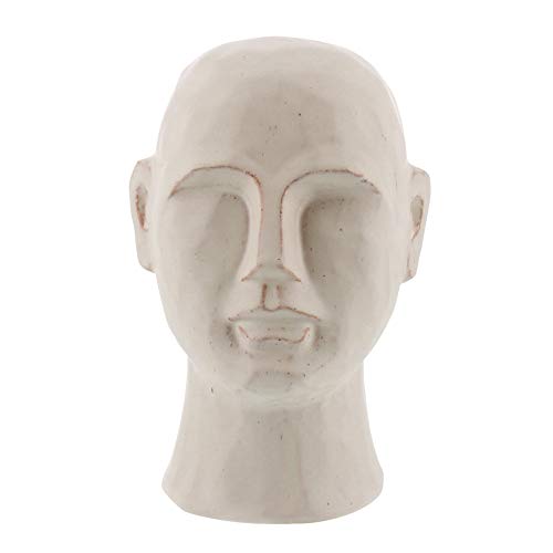 HomArt 3378-6 Gris Geometric Bust, Small, Matte White