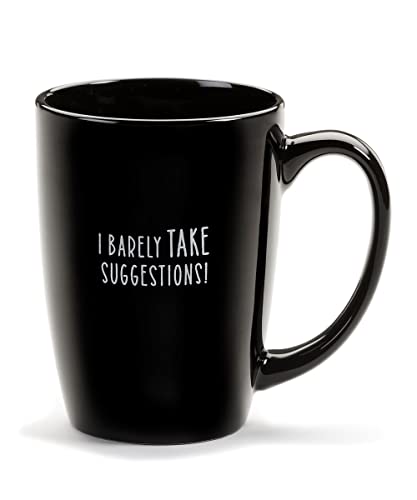 Giftcraft 094778 Mug with Sentiment, 4.7-inch Depth, Black, Ceramic