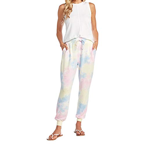 Mud Pie Women's Bryant Jogger, Medium, Multi Tie Dye