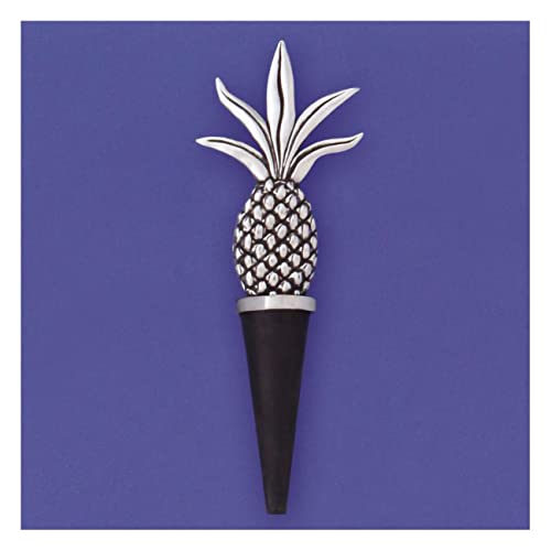 Basic Spirit Décor Pineapple Bottle Stopper - Handmade Home Decoration for Gifts and Souvenirs, Wine and Beverage Kit Nature Fruit Lover