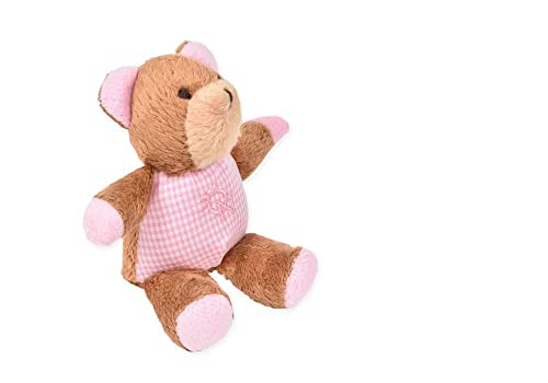 CocoTherapy Oscar Newman Teddy Bear Safari Baby Pipsqueak Toy, 7-inch Length, Pink
