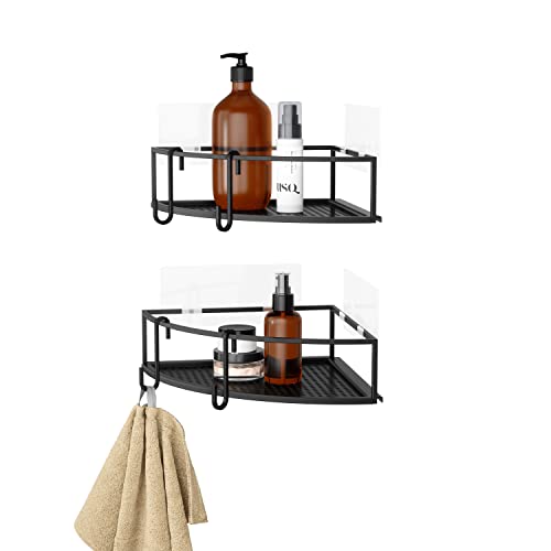 Umbra Cubiko Shower Bin Caddy Set, Black