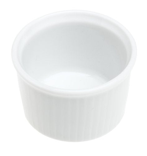 Pillivuyt Classic 1 ounce Pleated Ramekin, Set of 6, White
