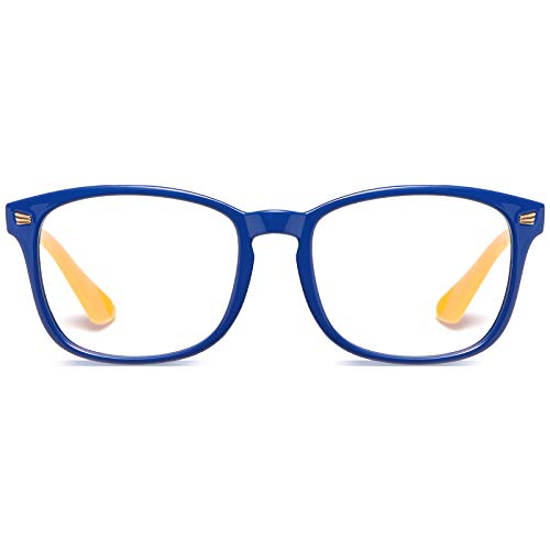 DUCO Kids Blue Light Glasses Girls Boys Computer Gaming Eyeglasses Anti UV,Bluelight Glasses for Kids Age 6-10 K028