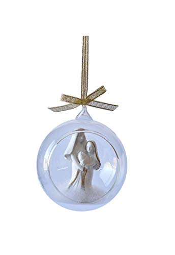 Ganz MX180507 Nativity Cloche Ornament, 3-inch Width, Resin and Glass