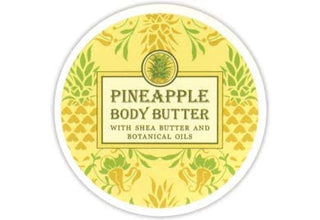 Greenwich Bay Trading Company Botanic Body Butter with Shea Butter and Cocoa Butter 8oz Tub (Pineapple)