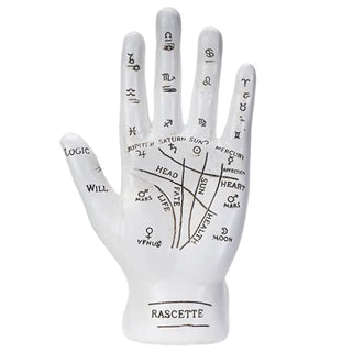 Pacific Trading Giftware Psychic Palmistry Hand Fortune Teller Divination Diagram Resin Figurine