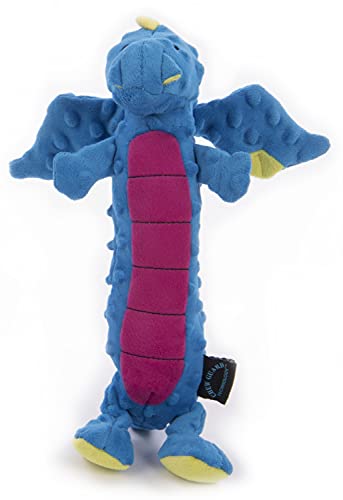 Worldwise GoDog Skinny Dragons Blue Large Toy with Chew Guard