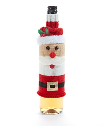 Giftcraft 684058 Christmas 3D Wine Bottle DÁüácor Santa, 11-inch Length, Acrylic