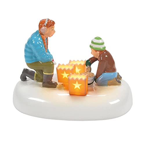 *Department 56 Original Snow Village Christmas Eve Preparations, Village Figure, 2.88 Inch, Multicolor