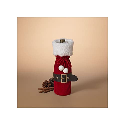 Gerson 2589540 Velvet Wine Bottle Bag, 12-inch Height