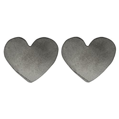 HomArt AREOhome Gia Heart Post Earring, Silver