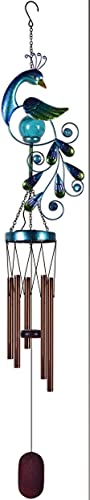 Sunset Vista Designs 93828 Solar Wind Chime (Peacock, 38-inch Height)