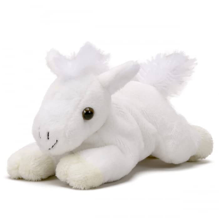 Unipak 1122HW Handful White Horse Plush Figure Toy, 6-inch Length