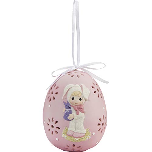 Precious Moments 202404 Youre Some-Bunny Sweet Bisque Porcelain Egg Decor, One Size, Multicolored