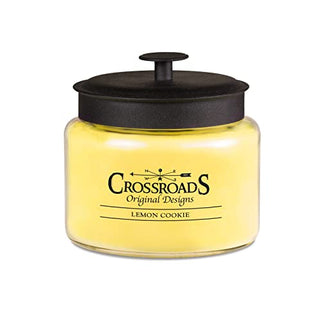 Crossroads Lemon Cookie Jar Candle, 48-Ounce, Paraffin Wax