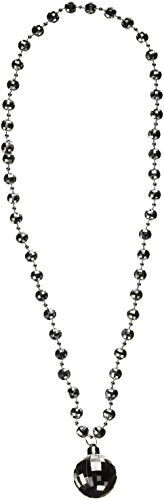 Beistle 1-Pack Disco Ball Beads with Disco Ball Medallion, 36-Inch