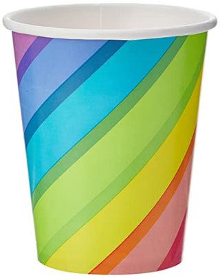 Unique Industries Balloons and Rainbow Birthday Party Cups, 8 Ct.