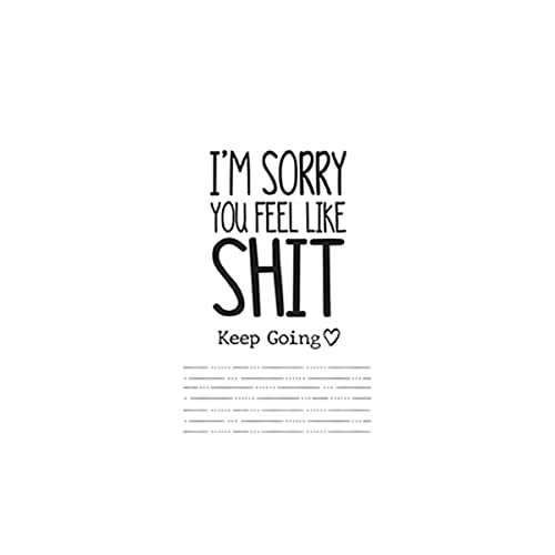 Carson Home 24950 Keep Going Collection Feel Like Shit Wallet Reminder, 3.33-inch Height