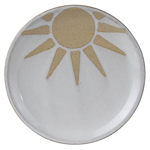 HomArt Sun Icon Tray, 4.50-inch Diameter, Ceramic