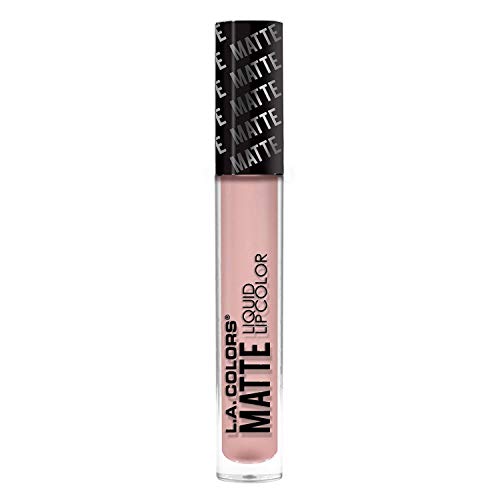 L.A. Girl COLORS Matte Liquid Lip Color, Barely There, 1 Ounce (CLG415)