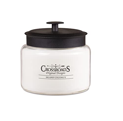 Crossroads Island Coconut Jar Candle, 64-Ounce, Paraffin Wax
