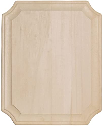 Walnut Hollow 8-Inch by 10-Inch Basswood French Corner Wide Edge Plaque