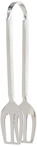 Abbott Collection Stainless Steel Hammered Ice Tongs