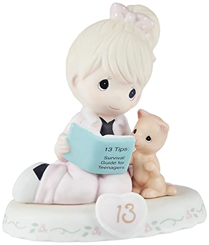 Precious Moments 162012 Growing In Grace, Age 13, Bisque Porcelain Figurine, Blonde Girl