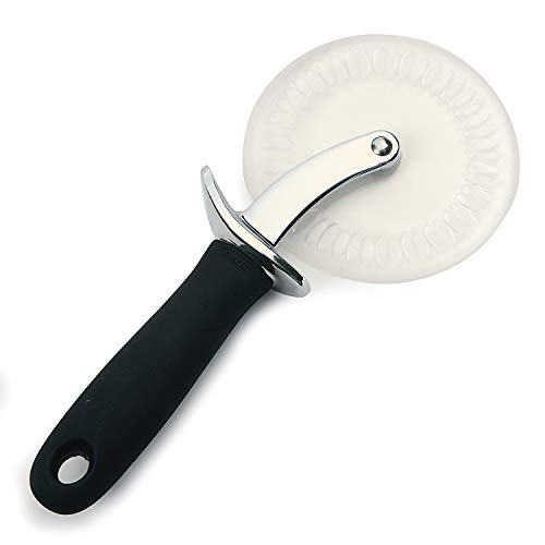 Norpro Grip-Ez Pizza Wheel W/Scallops, 9.75" x 4.25" x 1.25", Black