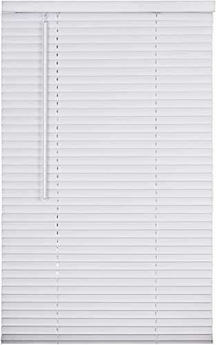 Comfy Hour Aluminum Magnetic Mini Blind 25" x 41", Light Filtering, Day and Night Light Adjustment, Easy Installation, White
