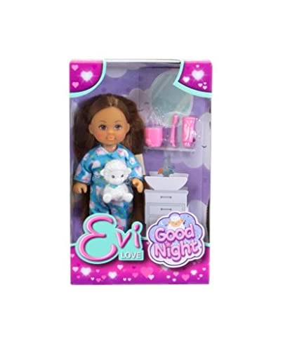 Master Toys Simba Evi Love Good Night Doll Set, 6-inch Height, Multicolor - Includes Sheep Friend and Accessories, for Girls, Birthday Gift, Collection