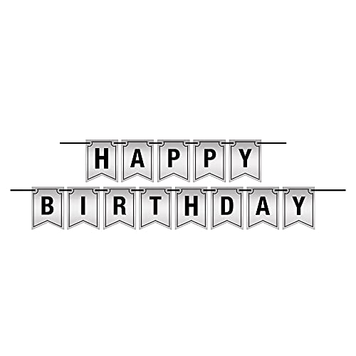 Beistle Happy Birthday Dovetail Letter Banner- 1 pc.