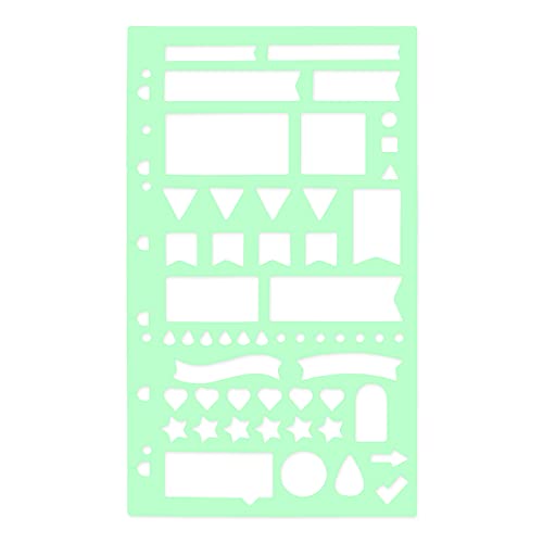 Rediform Filofax Accessory, Planning Stencil, Clipbook/Organizer/Notebook Compatible, 6.46" x 3.74" (B132780)