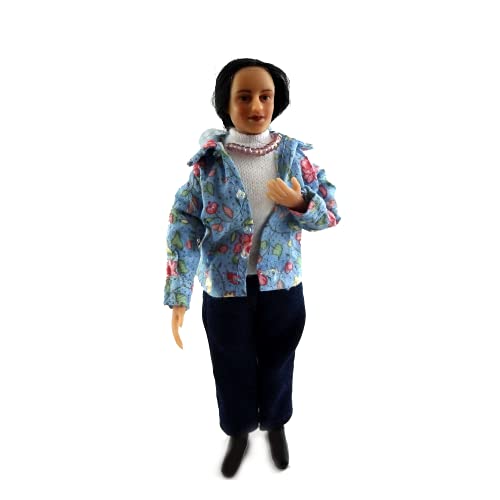 Aztec Imports Dollhouse Miniature Dolls 1:12 Scale Gabriella Modern Hispanic Woman #Sd0015