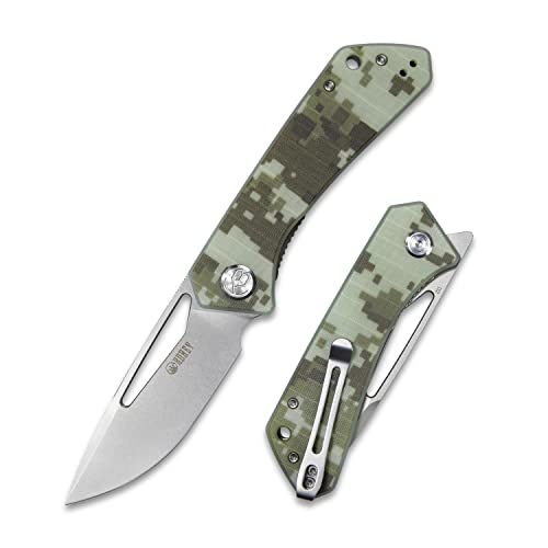Kubey Thalia KU331I Pocket Knife, Lightweight Folding Knife 3.27" Blade G10 Handle, Good for Camping Hiking Outdoor